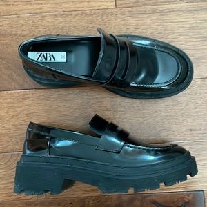 Zara lug sole shoes 36
